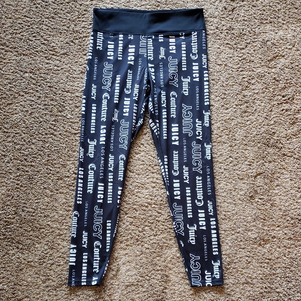 Juicy Couture Black and White Graphic Leggings